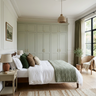 6-Door Modern Swing Wardrobe Design with Shaker Style Paneled Cabinet Doors