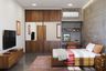 Walnut Bronze Contemporary Sliding Wardrobe Design with Integrated Mirror Panels