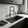 Single Bowl Granite Undermount Kitchen Sink Design for Countertops