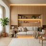 Space Saving Alcove Sofa with Built-In Storage