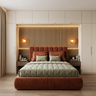 Full-Height Wardrobe Space Saving Kids Bedroom Design with Integrated Bed Storage
