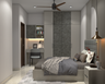 4-Door Swing Wardrobe Design with Dual-Tone Panels and Integrated Storage