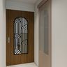 Modern Swing Single Style Matte Finish Entrance Door Design
