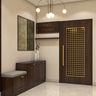 Transitional Entrance Swing Single Door Design in Matte Finish