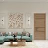 Modern Swing Single Living Room Door Design with Matte Finish