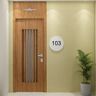 Modern Entrance Door Design with Matte Finish Single Swing Door