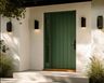 Contemporary Entrance Swing Single Door Design with Matte Detailing
