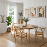 Scandinavian Dining Room Design with Sideboard and Oval Table