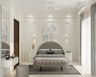 Classic Master Bedroom Design with King Bed and Arched Feature Wall