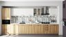 Multicolour Ceramic Kitchen Tile Design with Geometric Pattern and Matte Finish