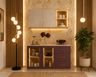 Crockery Unit Design with Enigma Drawers and Marble Accent