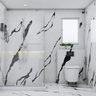 White & Black Themed Bathroom Design - Livspace