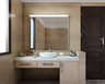 Spacious Bathroom Design With Storage Space - Livspace