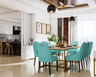 Colourful-Vibrant Dining Room Ideas - Livspace