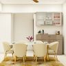Beige Colour Rich Dining Room Ideas - Livspace