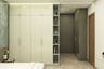 White Glossy Wardrobe - Livspace