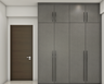 Modern Dark Shaded Wardrobe - Livspace