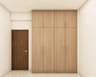 Wooden Wardrobe with Darker Shade - Livspace