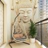 Balcony With Buddha Wall - Livspace