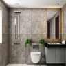 Modern Grey Bathroom - Livspace