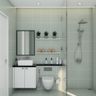 Grey Bathroom Design - Livspace