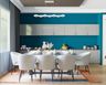 Blue-Themed Dining Room Design - Livspace