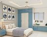Blue and White Themed Guest Bedroom Design - Livspace