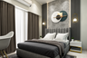 Black And Grey Guest Bedroom - Livspace