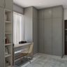 Grey-Themed Home Office Design - Livspace