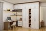 White And Wood Home Office - Livspace