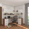 White Home Office Design - Livspace