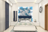 Blue And White Kid's Bedroom - Livspace