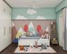 Kid's Bedroom Design With Colourful Abstract Painting - Livspace