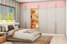 Grey And Pink Kid's Bedroom - Livspace