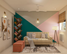 Tri-Colour Kid's Bedroom Design - Livspace
