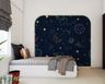 Kid's Bedroom Design With Starry Wallpaper - Livspace