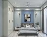 Monochromatic Blue-Themed Bedroom Design - Livspace