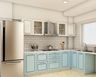L-Shaped Kitchen With Breakfast Counter - Livspace