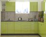 Green Modular Kitchen Ideas - Livspace
