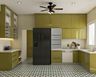 Modern Green Kitchen - Livspace