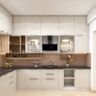 Spacious L-Shaped Kitchen - Livspace