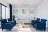 Classic Living Room With White Trims - Livspace
