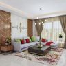 Spacious Living Room Design - Livspace
