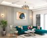 Colourful Living Room Design - Livspace