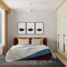 Colourful Master Bedroom - Livspace