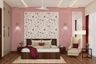 Spacious Pink Master Bedroom - Livspace