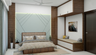 Bedroom With Wooden Seater - Livspace