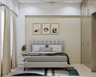 Modern Beige Master Bedroom - Livspace
