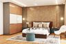 Master Bedroom With Beige Wall Panel - Livspace
