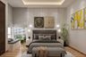 Contemporary Grey Master Bedroom - Livspace